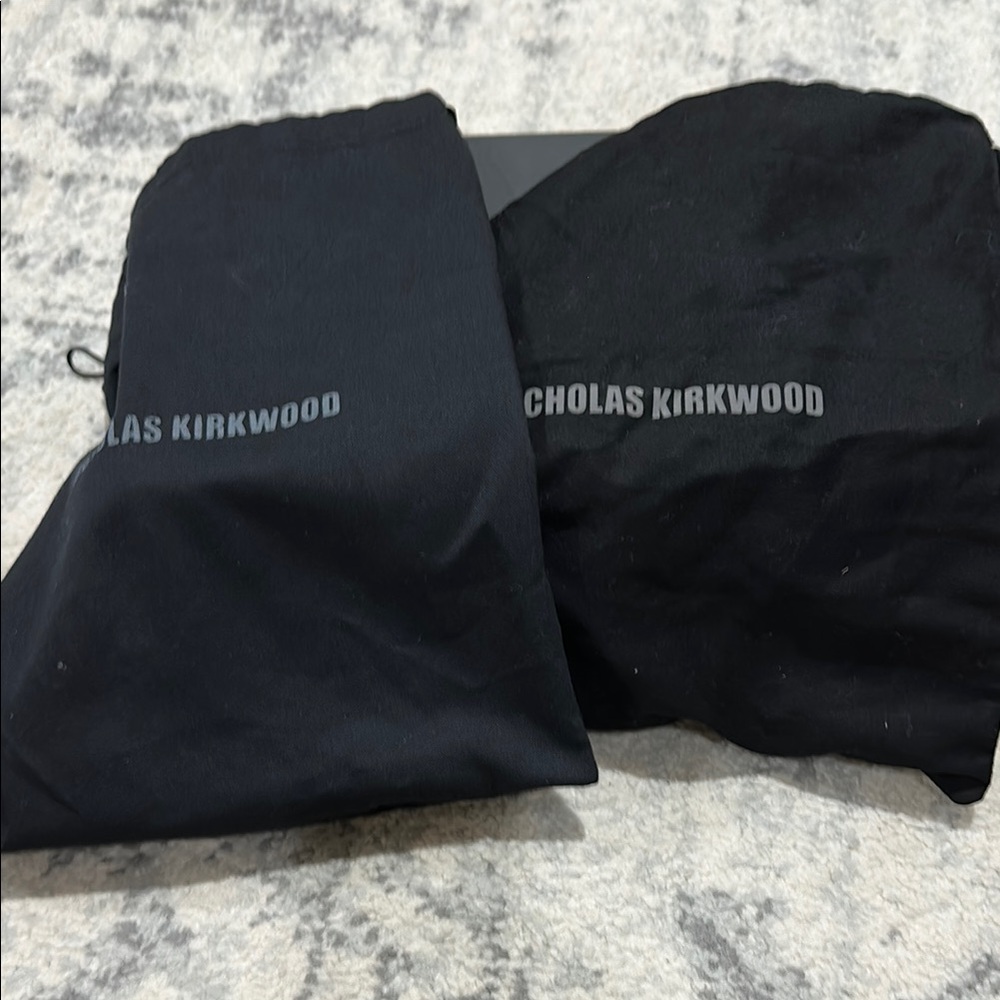 Nicholas Kirkwood Gold Beya Flats - Picture 8 of 8